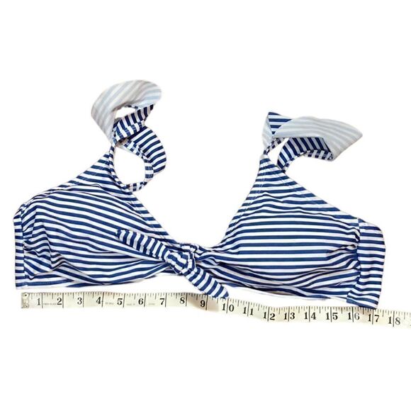 Kona Sol Blue And White Stripe Swim Top, Size XL, NWOT - Picture 7 of 7